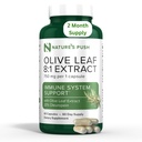 Nature 's Push Super Potent Olive Leaf 8: 1 Extract 20% Oleuropein 750mg Imunitní systém kapslí, kůže, a Heart Health Support Vegan Non- GMO USA cGMP gluten zdarma Antioxidanty 60 Kapsle 2 Měsíční dodávky