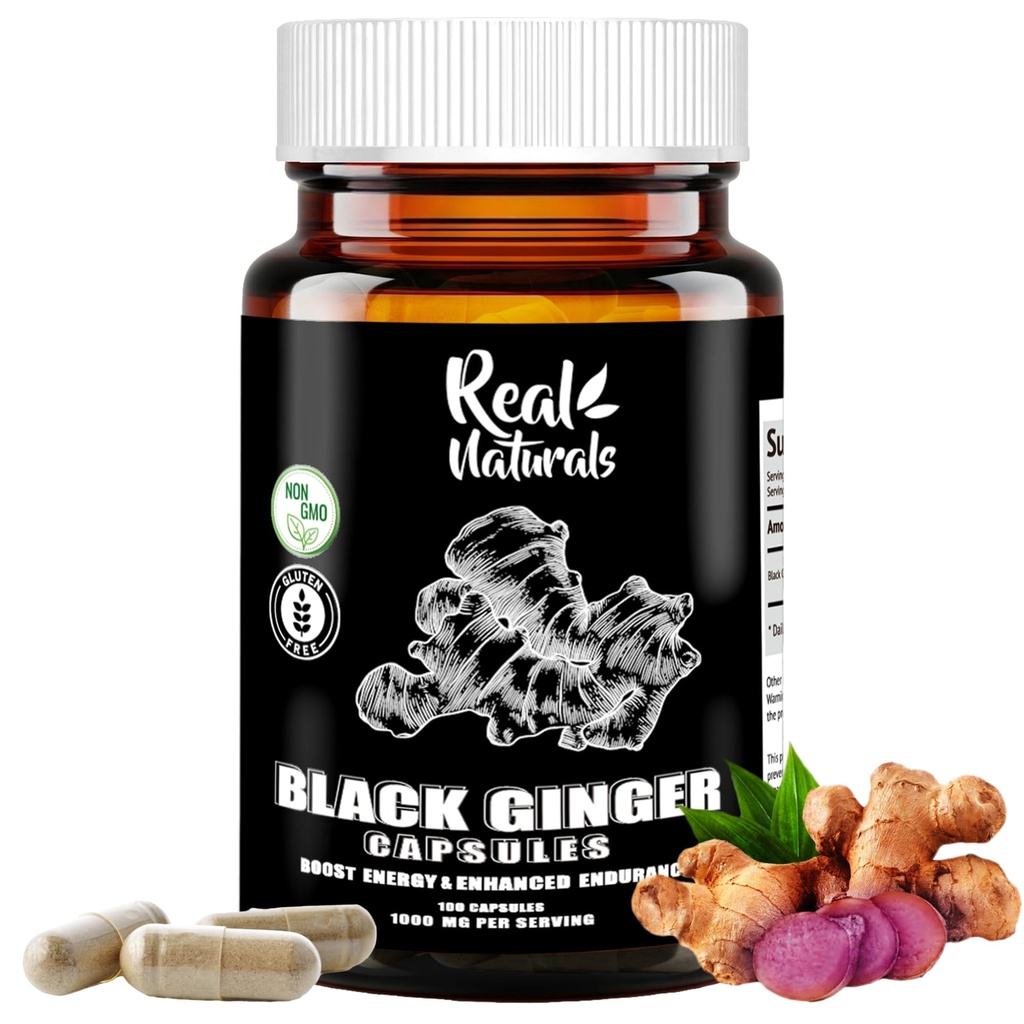 Černý zázvor pro muže Kapsle 500 mg (100 tobolek) Vegan kaempferia parviflora Černý zázvor Extract Kapsle pro celkové vytrvalosti a výkonnosti
