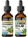 BIO KRAUTER Ashwagandha tinktura 2 Fl. Oz. & Lemon Balm tinktura 2 Fl. Oz.