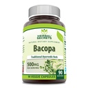 Bylinné tajemství Bacopa Powder 500 Mg 90 Veggie Kapsle dodatek 124; Non- GMO CLANE124; Gluten Free CLANE124; Made in USA