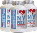 I LOVE MY PETS LLC cat Játra podpora - PET imunitní podpora - Psi a kočky - Booster - Zdravé - Mléčné Thistle Cats - 180 léčby (3 láhve)