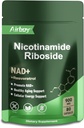 Airboy NAD dodatek s Nicotinamid Riboside Resveratrol & Quercetin 900 mg, NMNH Alternative for Men and Women Support Antiaging, Energie, Focus - 80 Kapsle