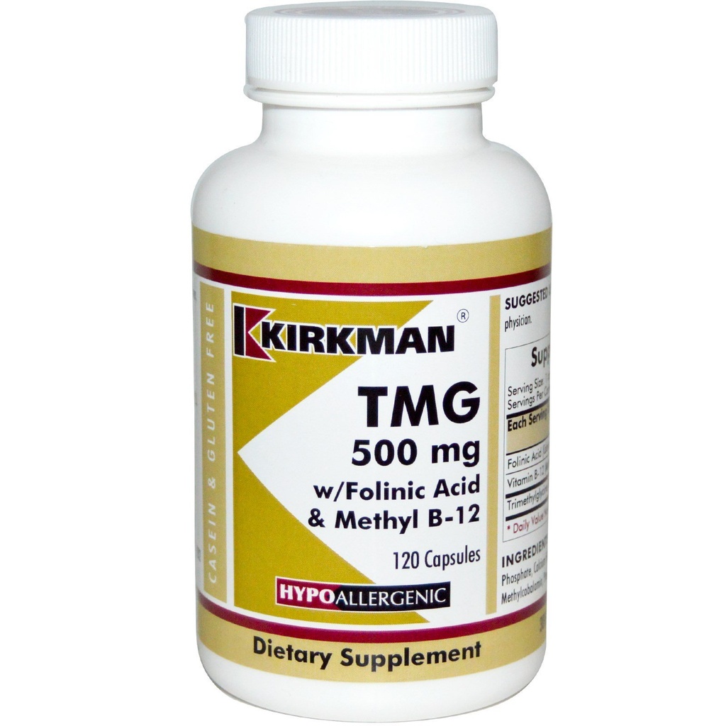 TMG (Trimethylglycin) 500 mg w / kyselina folinová & B12 Kapsle - Hypo 120 tobolek