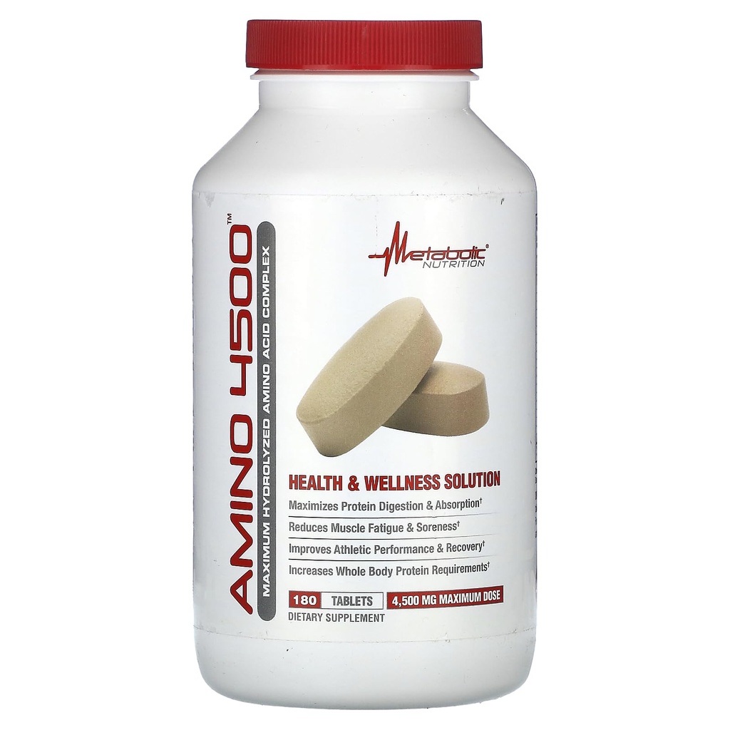 Metabolická výživa Amino 4500 tablet Maximální potence Hydrolyzovaný Amin Acid Complex 4500mg (180)