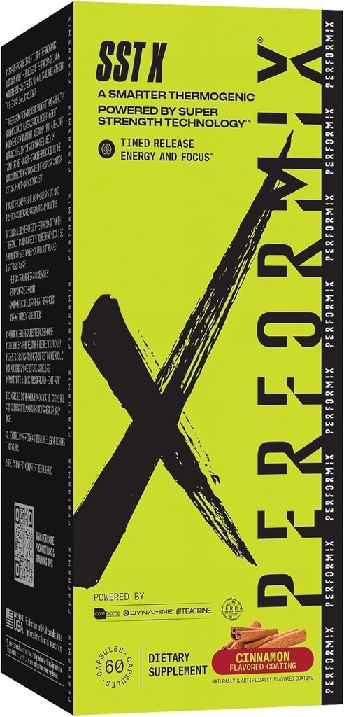 PERFORMIX SST X Timed Release Energy and Focus Power by Super Strength Technology - Skořice - 60 Kapsle (30 Služeb)