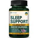 Valerian Root Extract Sleep Support Kapsle, Vášeň Květina dodatek pro lepší spánek, pád spánku rychle & relaxace. Pastillas de Valeriana y Pasiflora para Dormir Progrente. 90 Počet