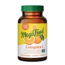 MegaFood Complex C - Veganský doplněk imunitní podpory s vitaminem C 250 mg, vyrobený s reálným jídlem včetně pomerančové, brusinkové a hnědé rýže, gluten- zdarma, Kosher - 30 Tablety, 30 Služeb