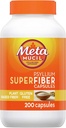 Metamucil SuperFiber Psylium Kapsle, Lepek zdarma a Sugar- zdarma, 200 Ct