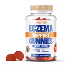 Sugar Free Eczema Léčba Gummies - USA Made - 50 + Vitamíny & Probiotika pro čistou, hydratovanou pleť - Zklidňuje svědění, uklidňuje červenost a zvyšuje zdraví pokožky (60 Gummies)