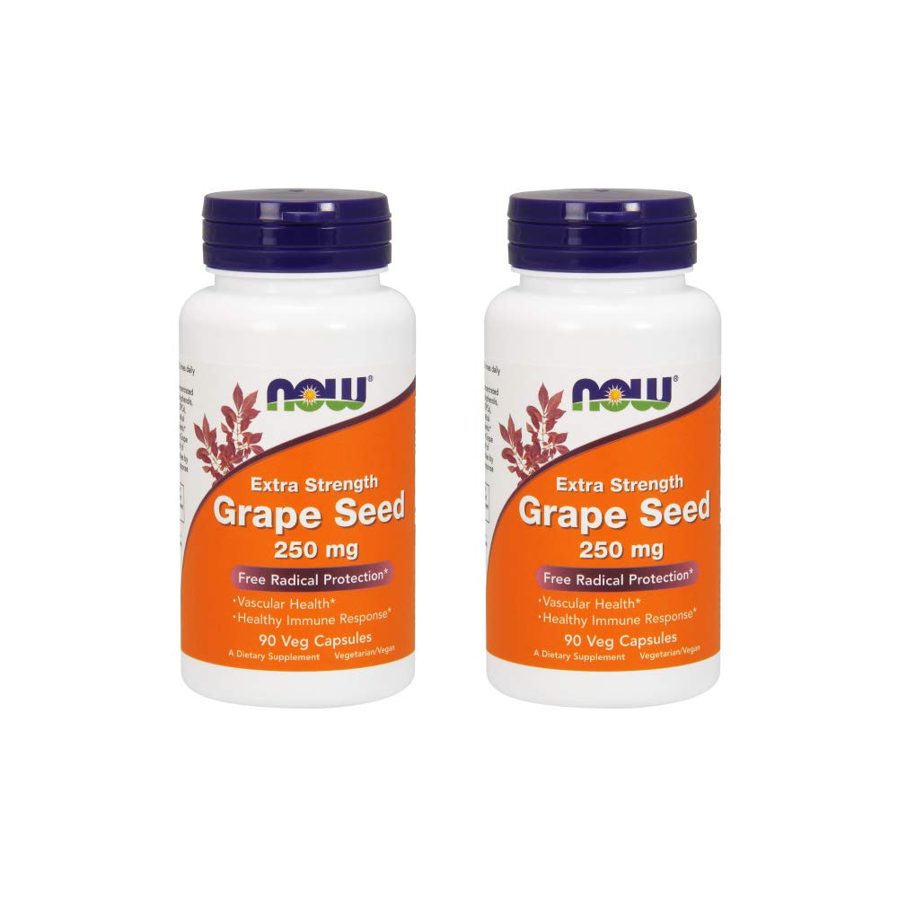 Foods Grape Seed Extract 250mg, 90 Vicaps - (Balení po 2)