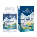 Nordic Naturals Arctic Cod Jaterní olej, Lemon - 180 Soft Gels - 750 mg Omega-3s celkem s EPA & DHA - Srdce & Brain Health, Zdravá imunita, Celkové Wellness - Non- GMO - 60 Služeb