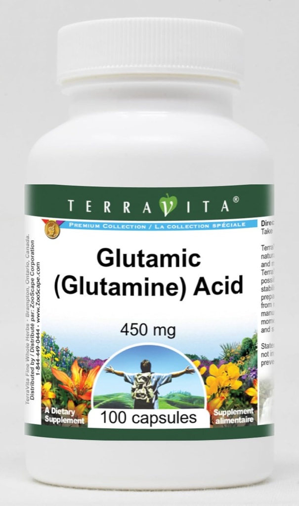 Glutamum (glutamin) Acid - 450 mg (100 tobolek, ZIN: 513331)