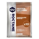 GU Energy Roctan Ultra Endurance Protein Recovery Drink Mix, Gluten- Free a Kosher Dairy, Recovery Support After any Workout, 10 Single-Serving Packets, Chocolate Smoothie