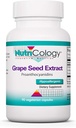 Nutricology Grape Pips - Grape Seed Extract, Proanthocyanidins, Polyfenoly, Bylinný dodatek, Organic, 300mg Kapsle - 90 Počet