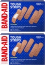 Band- Aid značka tvrdé pruhy adhesive obvazy pro péči o zranění, odolná ochrana pro malé kusy a škrabky, all One Size, 2 balení