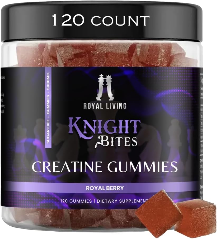 Sugar Free Creatine Monohydrát Gummies 5g pro muže a ženy, Chewables Creatine Monohydrát pro růst a obnovu svalů, Vegan, Mixberry Flavor, 120 Počet