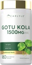 Carlyle Gotu Kola Kapsle 1500mg 600mg 124; 180 Počet 124; Non- GMO, gluten zdarma 124; Tradiční Herb Extract