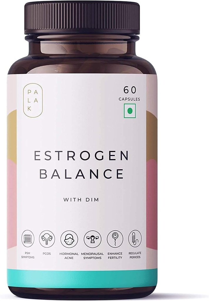 Palak Poznámky: Midural Estrogen Balance s DIM pro fibroidy, premenstruační syndrom, PCOS, Black Cohosh Root Powder Gluten Free & Non GMO: 60 Kapsle