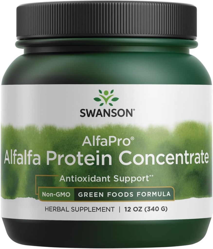Swanson Alfadro Non- GMO Alfalfa Protein koncentrát 12 Ounce (340 g) Pwdr