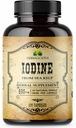 HERBALICIOUS Jod Tablety - Přírodní jód z mořské Kelpy - Příplatek na podporu štítné žlázy pro energii, trávení, Brain & Bone Health - Non- GMO, Gluten- Free - 100 Kapsle
