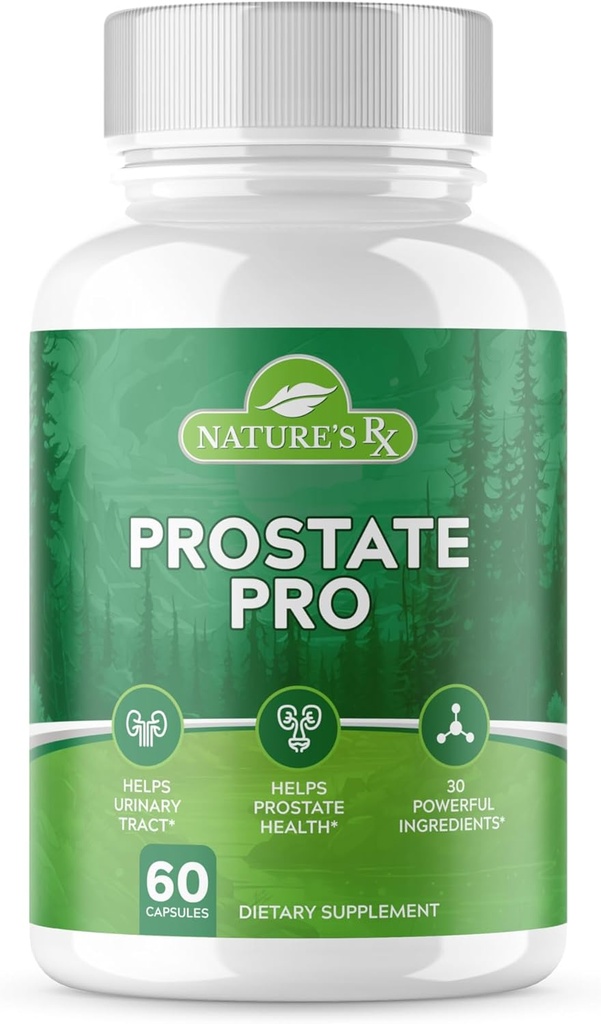 Příroda je RX 124; # 1 Dávkování Prostate Support Dodatek 124; Moč Tract Zdraví, Pomáhá Prostate Funkce 124; Ultra dávkované Formule w / 30 Výkonné ingredience 124; 3. strana testována + USA Made - 60 Kapsle
