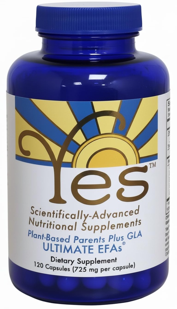 Fish Oil Alternative Yes Omega 3 & 6 Fatty Acid - Burless - DHA, EPA, SDA - Cholesterol, Heart, Skin, Energy, Eyes, Imunity Support by ANO (120 Gel čepice)