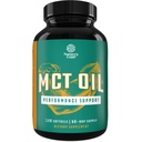 C8 MCT Oil Softgels - Střední řetězce Triglyceridy MCT Kokosový olej dodatek s Capyl / Capric Triglyceridy pro tělové sochařství, Vylepšená energie & Stamina - Keto doplňky pro hubnutí - 120 Ct