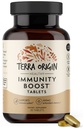 TERRA ORIGIN Supplementary Imunity Supplementary C124; Vitamin C, D3, zinek, selen, kurkuma, Echinacea, Ginger & Andrographis with BioPerine C124; Daily Imunitate Booster & Antioxidant Blend C124; 30 Tablet