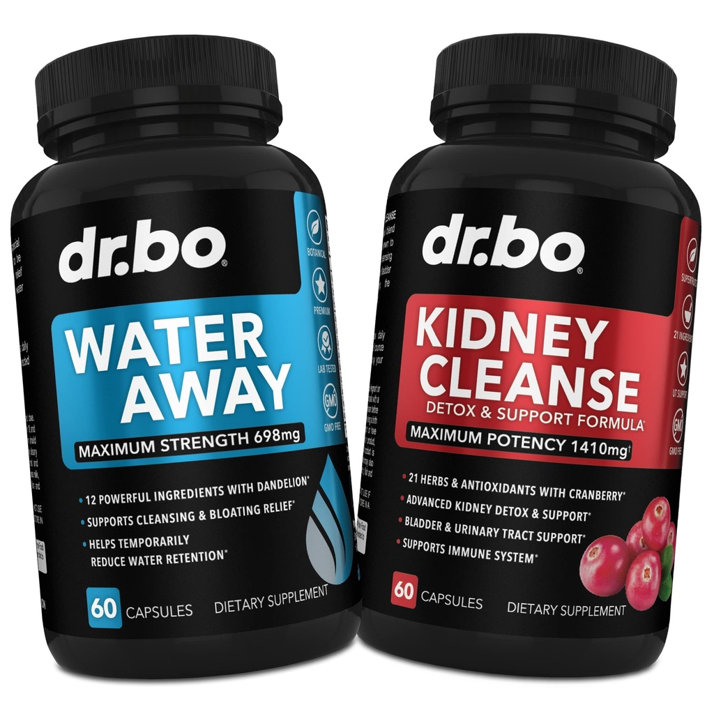 Pilulky Diuretika pro zadržování vody - Ledviny Cleanse Detox Supplement - Away Bylinné Diuretické doplňky - Nápověda Opravy ledvin, Kontrola močového měchýře a Močový Trakt Zdravotní renální vzorec