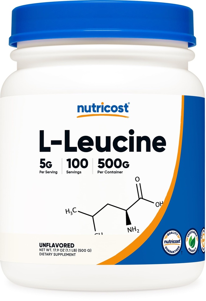 Nutricost čistý L- leucin prášek 500 gramů