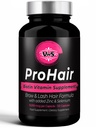 VWS Biotin 10 000 mcg Dietní dodatek w / zinek & selen k podpoře tlustší růst vlasů, silnější nehty a zdravá kůže pro ženy a muže, 120 Veganské kapsle