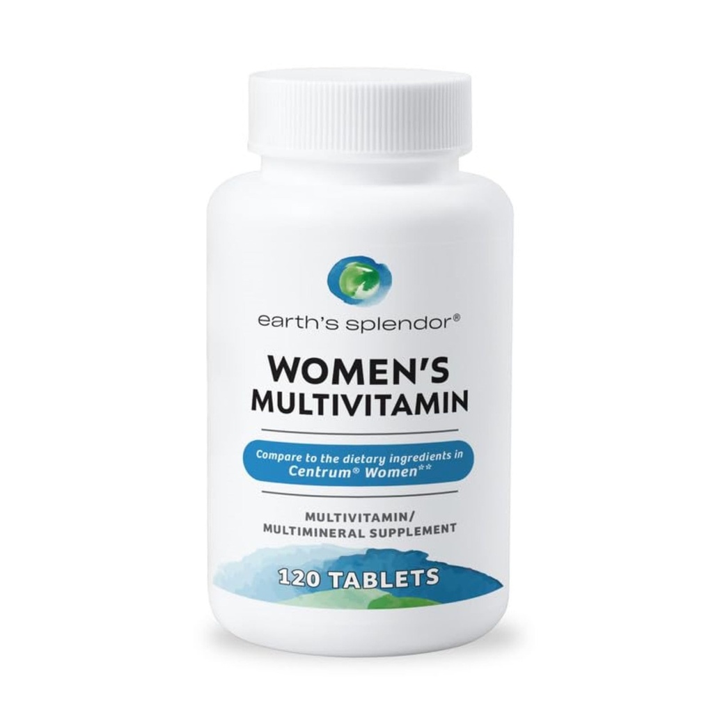 Splendor Ženy Multivitamin, Celková Wellness podpora, Multiminerální doplňky, Pomáhá podporovat metabolismus, Vitamin B12, Vitamin A, C, D, E, K, B6, Biotin (120 Imunitní podpůrné tablety)