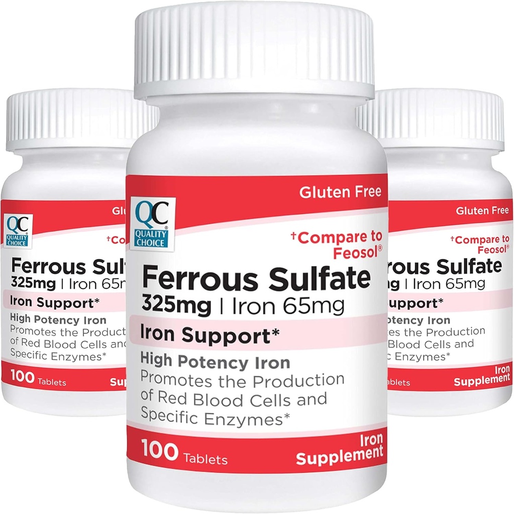 Quality Choice Iron 65 mg (325 mg sulfát železitý)