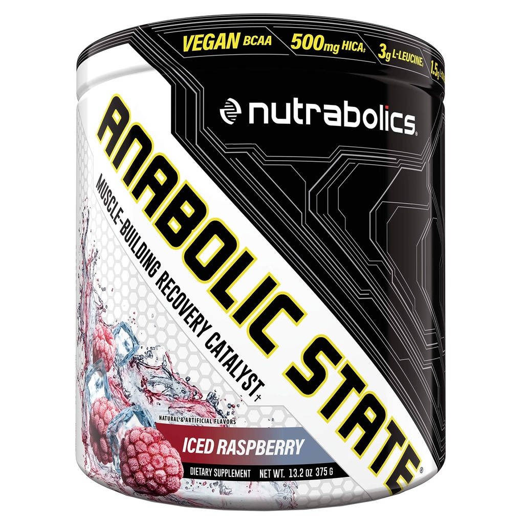Nutrabolika Dietní dodatek Anabolický stát Iced Raspberry 375g (30 Servings)