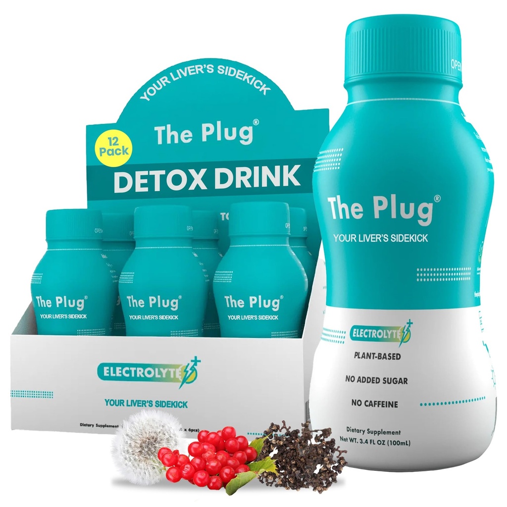 Plug Játra čištění Detox & Opravy nápoj Electrolytes Organic Bylinné Tekuté Detoxifikovat Tělesné rostliny Dodatek Podpora hubnutí Přírodní zdraví Hydrate Sport Energie Immunity Střely Minerály Vitamíny