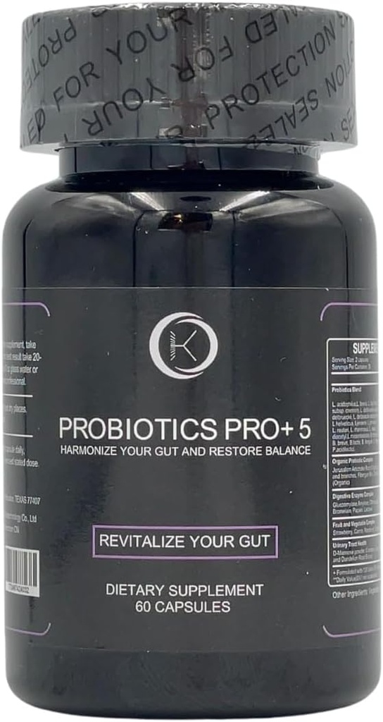 PROBIOTIKA PRO + 5 Pearl Probiotic Daily Probiotic pro ženy a muže - 60denní dodávka prebiotiky harmonizovat vaš gut a obnova rovnováhy, Softgel
