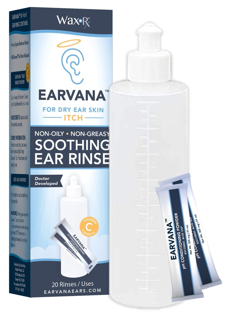 EARVANA Soothing Uch Rinse for Dry Uar Itch