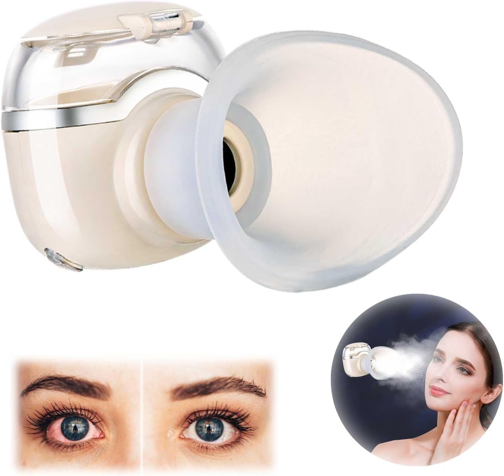Přenosný rozprašovač páry, vyhřívaná Mist pro suchou oční úlevu, hydratační mini mýdlo Steamer pro oční únavu, Stye, a suchost obličeje 10ml