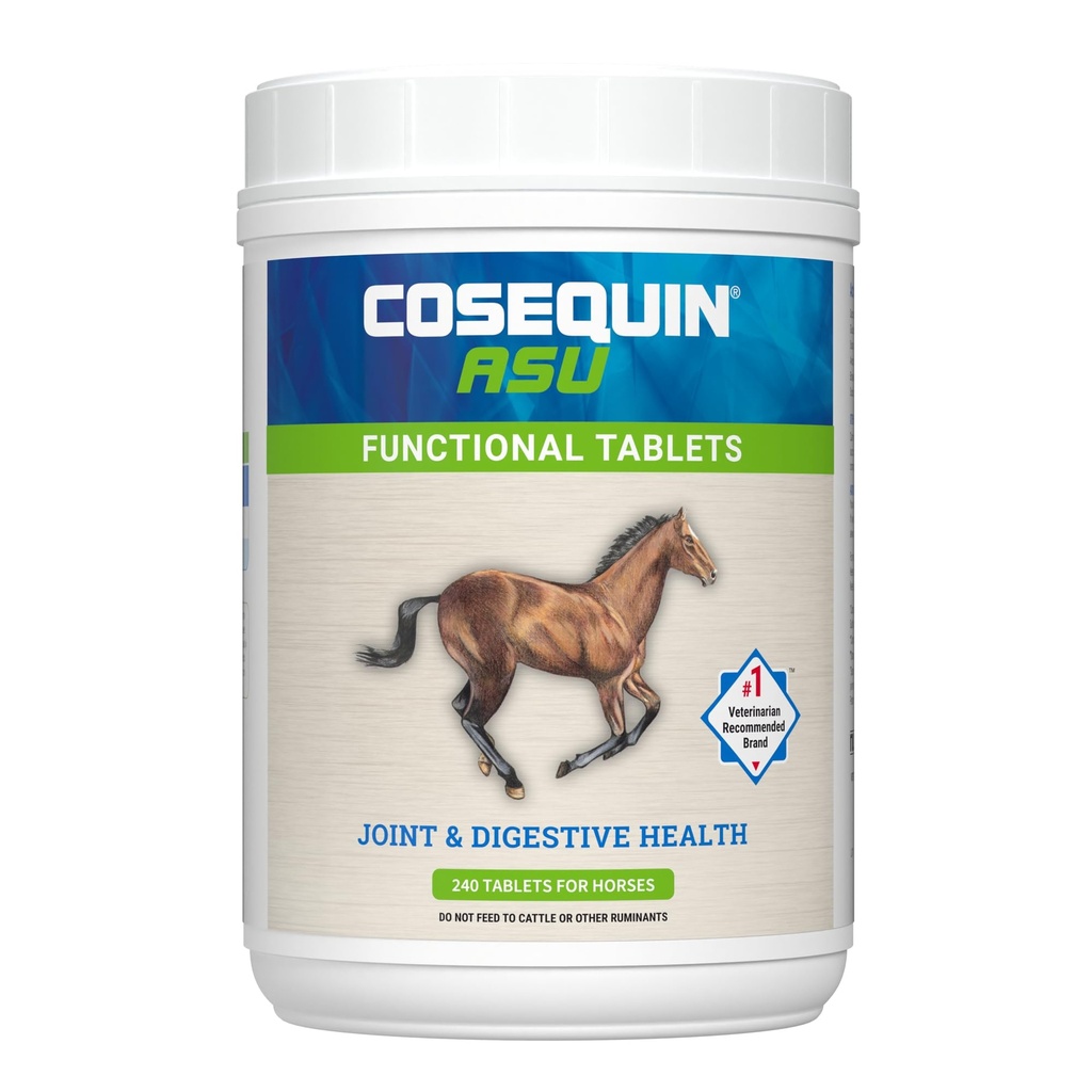 Nutramax Cosequin ASU Společné a stravitelné zdravotní funkční tablety pro koně, 240 tablet