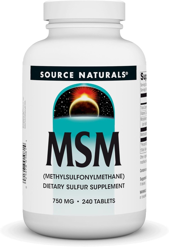 Zdroj Naturals MSM (methylsulfonylmethan), 750mg - 240 tablet