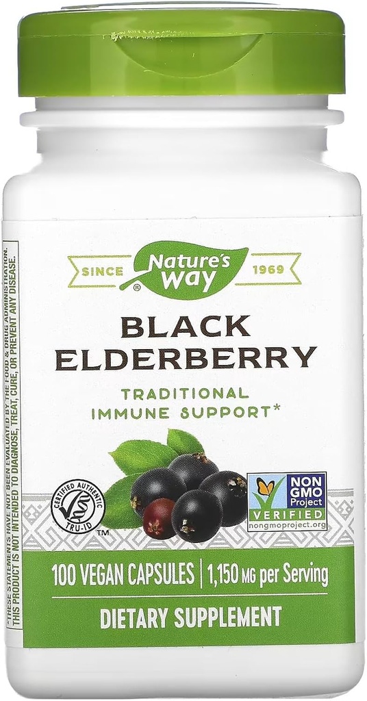 Cesta přírody Black Elderberry 100 tobolek Balení po 3