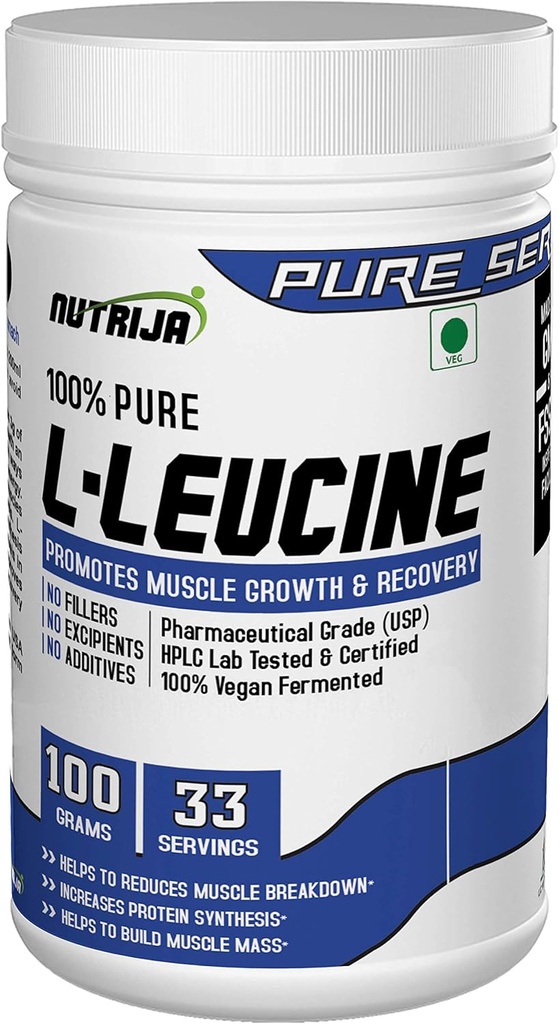 L-Leucin - 100 gramů CLAS124; 100% čistý & USP stupeň - Ideální Intra Workout Dodatek