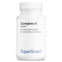 Supersmart - Kompletní K - s K1, K2 (MK4 + MK7) - Full Spectrum vitamin K dodatek 124; Non- GMO & gluten zdarma - 60 Vegetariánské kapsle