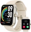 TOZO 2025 Nové aktualizované Smart Watch pro muže Ženy pro iPhone & Android, 1.83 "Fitness Tracker Bluetooth Call [Odpověď / Značka], IP68 Waterproof Sleep Monitor, 100 + Sport Modes Gold