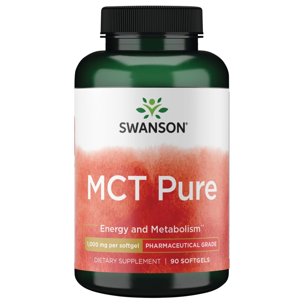 Swanson Pharmaceutical Grade Mct Pure 1000 miligramů 90 Sgels