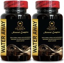 Voda pryč pilulky - přírodní doplněk vody, zadržování vody a splachování, pomůcky, diuretická formule, snížit nadměrnou vodu - 2 Lahve 120 Kapsle