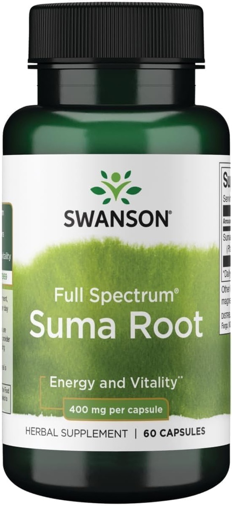 Swanson Full Spectrum Suma Root 400 miligramů 60 Kapsle