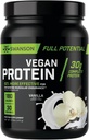 Swanson Full Potenciální Vegan Protein - Vanilla Flavor, celý Vegan Protein prášek pro budování a obnovu svalů - 30 g