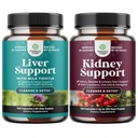 Bundle of Jatra Cleanse Detox & Opravy - Mléko Thistle with Dandelion Root Choline Beetroot Artichoot Extract and Advanced Ledviny Support - Cranberry Extract with Uva Ursi Stung Nettle Astragalus