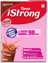 Manna i Strong 400g Železo obohacené Womens Zdravotní nápoj Mix (Čokoláda) Železný dodatek Železný zámek Formule s VIT C, B9, B12